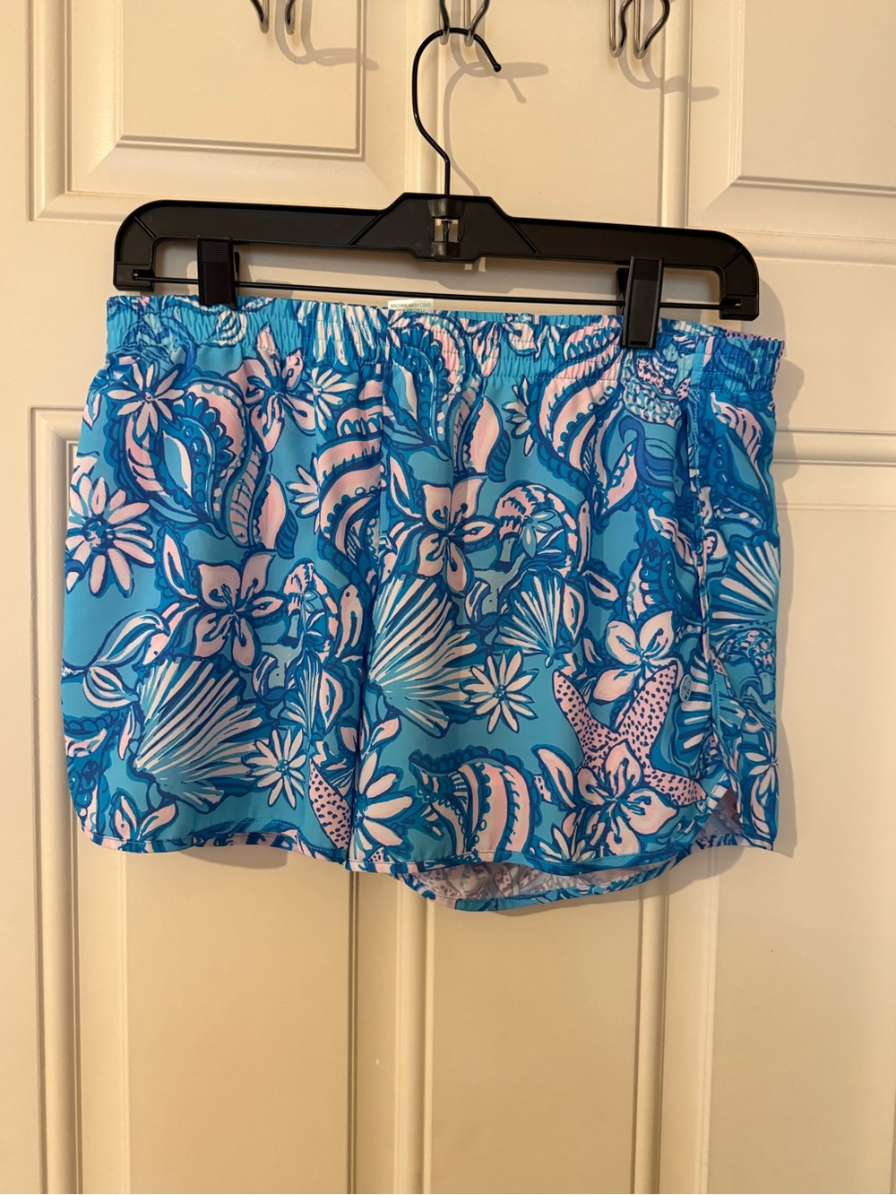Lilly Pulitzer Blue & Pink Floral Athletic Shorts